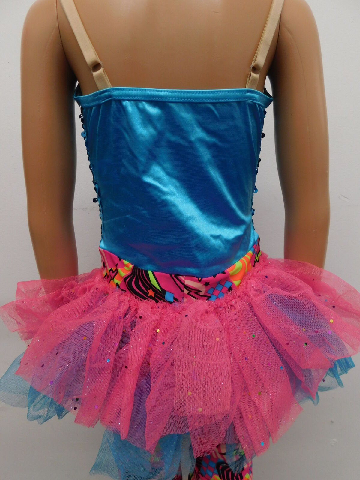 Pre-Owned Costume Weissman  9635 Small Child Pink Jacket Tutu Jazz Sequin