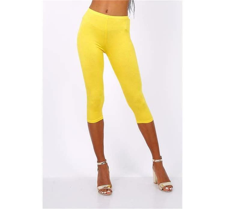 Pre-Owned Leggings Weissman 30-5409 Large Child Yellow Jazz