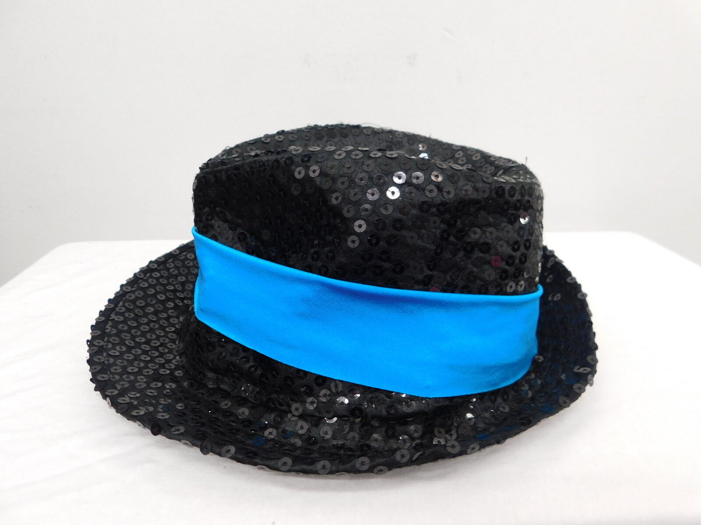 Pre-Owned Costume Dansco   Medium Adult Turquoise Suit Jazz Tap Musical Glitter Gangster