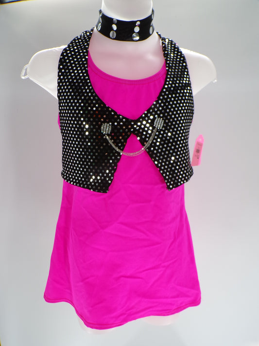 Pre-Owned Top Costume Gallery   Large Child Hot Pink  Jazz