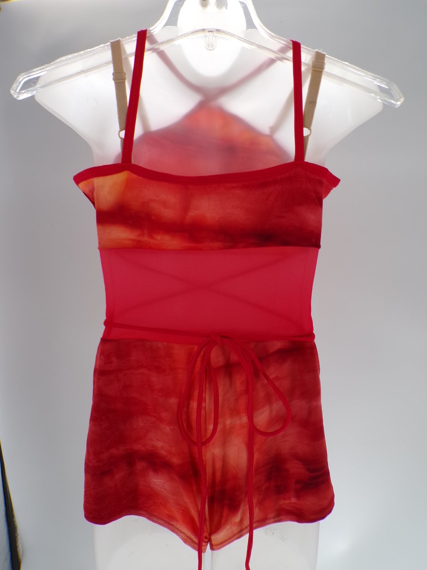 Pre-Owned Costume Curtain Call  E2919 Large Child Red  Jazz