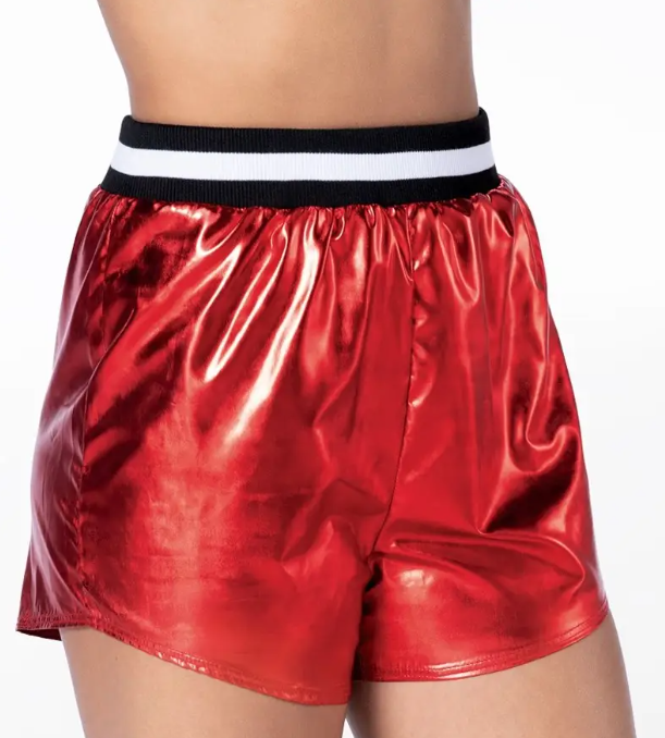 NEW Metallic Shorts Weissman  AH13164 Large Child Gold Hip Hop Jazz