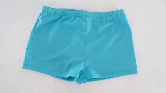 Pre-Owned Shorts Freestyle   Large Child Aqua Blue  Gymnastics Jazz