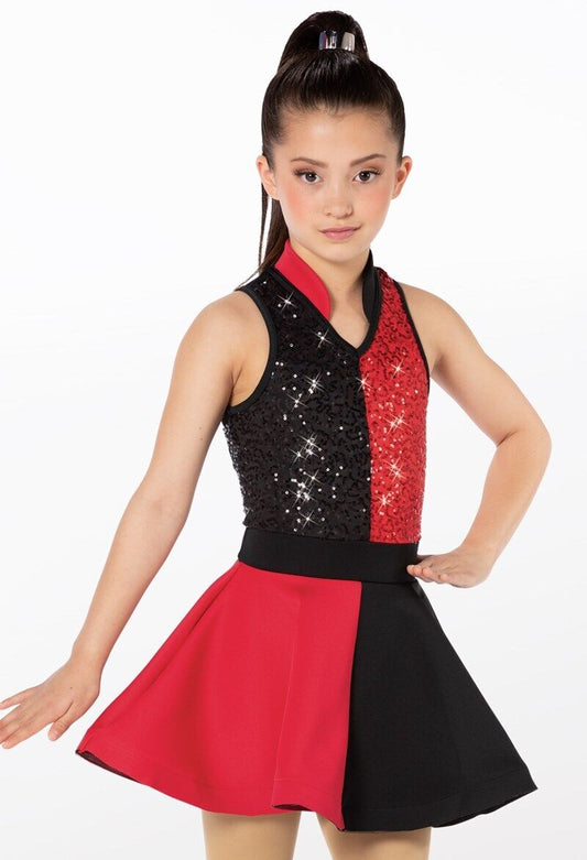 Pre-Owned Costume Weissman  13058 Medium Adult Red  Jazz Sequin