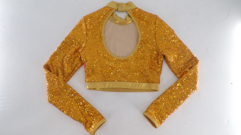 Pre-Owned Crop Top Double Platinum Various Sizes and Colors Hip Hop Jazz