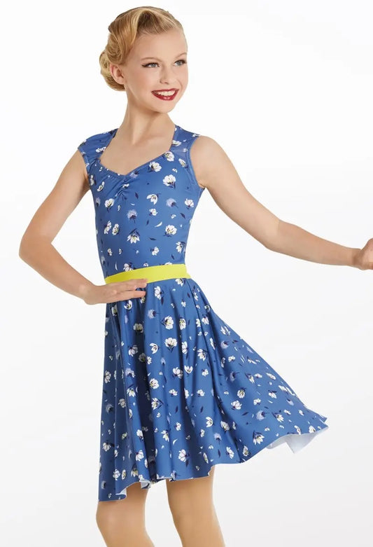 Pre-Owned Costume Weissman  11865 Medium Adult Blue Dress Jazz