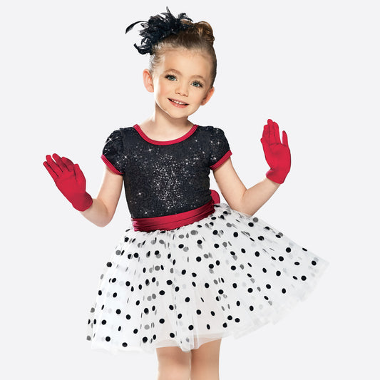 Pre-Owned Costume Revolution  RC18610 Small Child Red Tutu Dress Tap Ballet Sequin