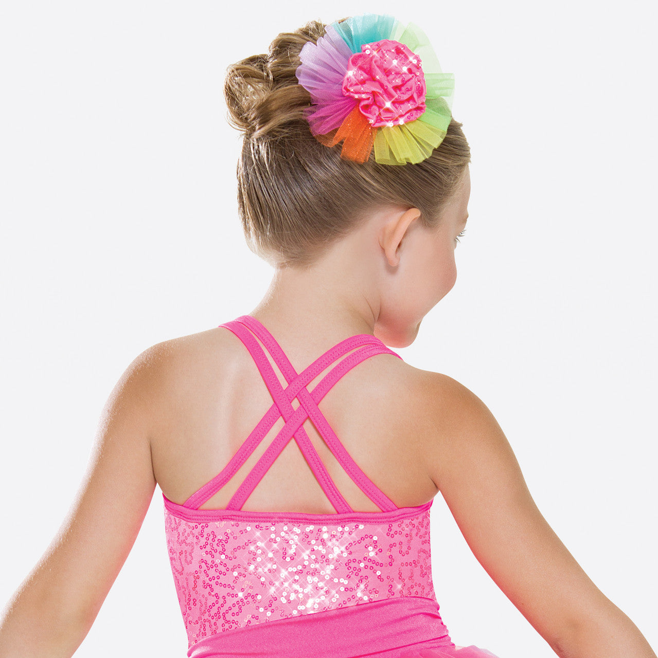 Pre-Owned Costume Revolution  RC17119 Small Child Pink Tutu Jazz Tap Sequins Lollipop