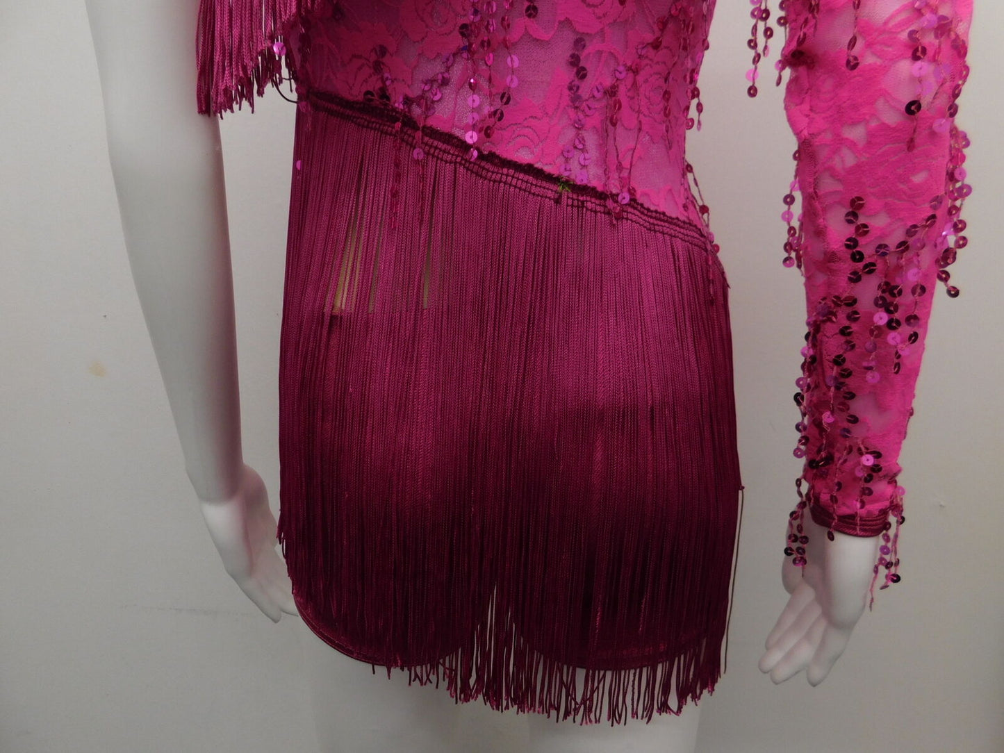 Pre-Owned Costume AWCT Large Child Pink Jazz Sequin