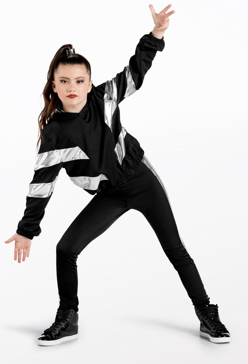 Pre-Owned Costume Jacket Weissman 13773 Small Child Gold Hip Hop Clogging