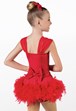 Pre-Owned Costume Weissman 13731 Large Child Red 2 pc Ballet Sequin