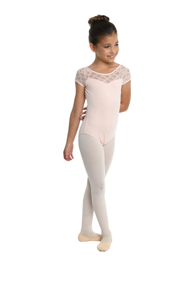 New Leotard Danz N Motion 23107C Kids Sizes Black & Pink Ballet Jazz
