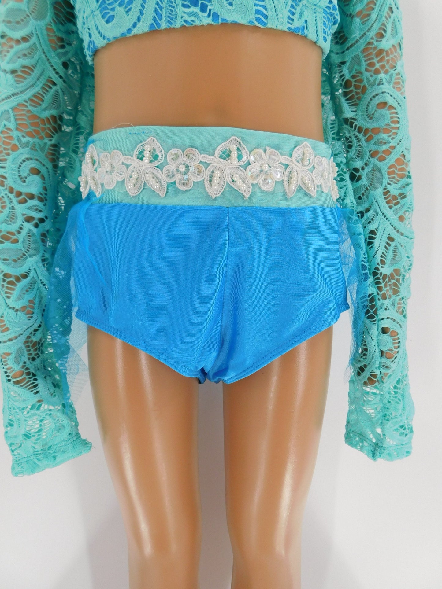 Pre-Owned Costume Iefiel Large Child Turquoise Contemporary