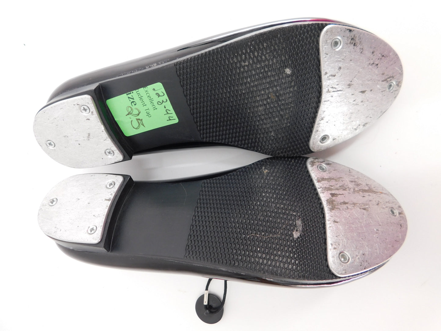 Pre-Owned Tap Shoes Dance Class Big Kid 2.5M Tyette Leather Elastic