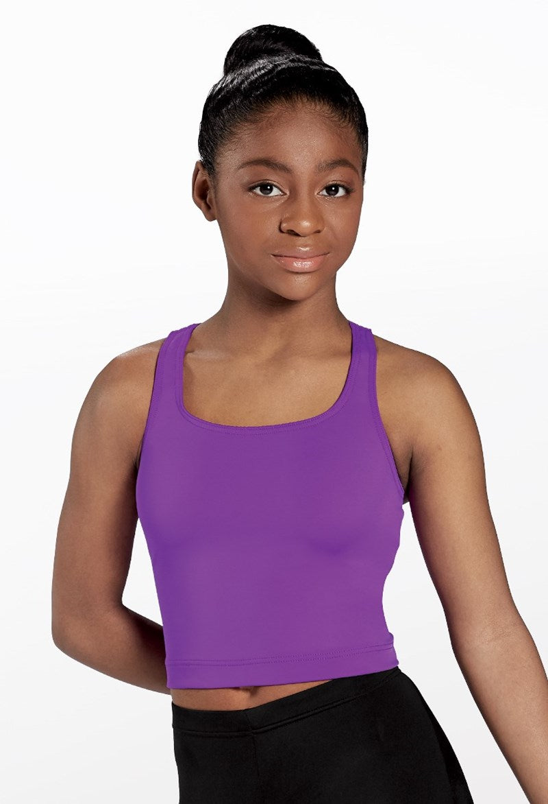 Pre-Owned Crop Top Weissman MT12825 Medium Adult Purple Jazz Tap Hip Hop