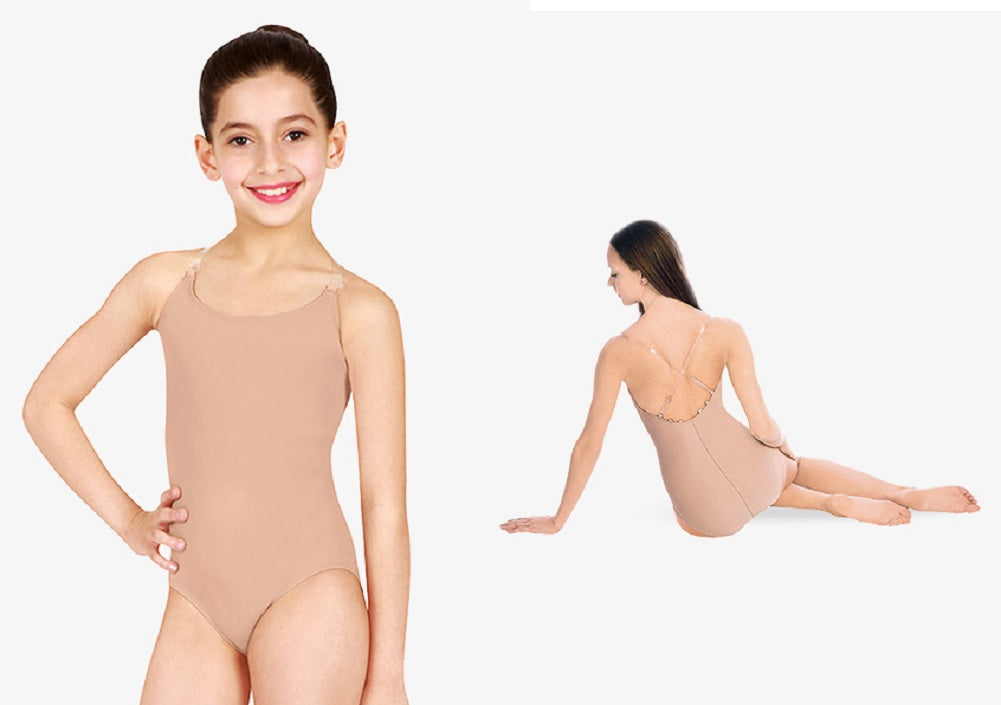 Pre-Owned Leotard Body Wrappers Large Child Nude Under Costumes Jazz Tap