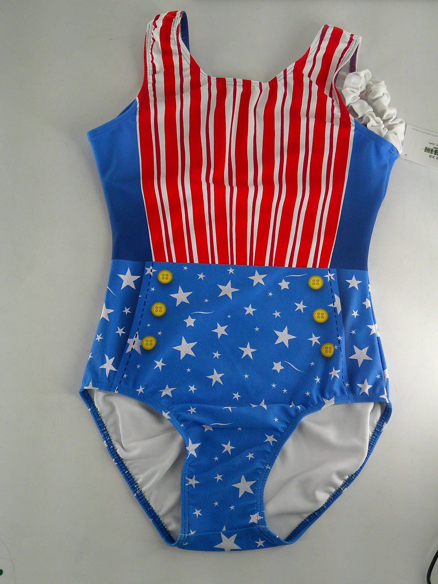 New Leotard Destira Ms Liberty Adult XS Patriotic Acro Tumbling