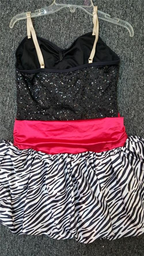 Pre-Owned Costume Weissman  6835 Large Child Red Dress Jazz Sequin