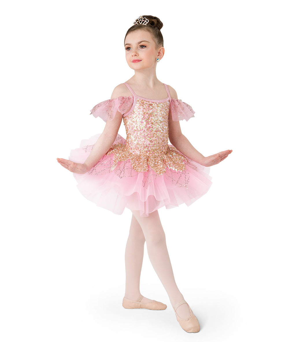 Pre-Owned Costume AWCT 20384 Large Child Pink Tutu Ballet YAGP Sequin Fairy