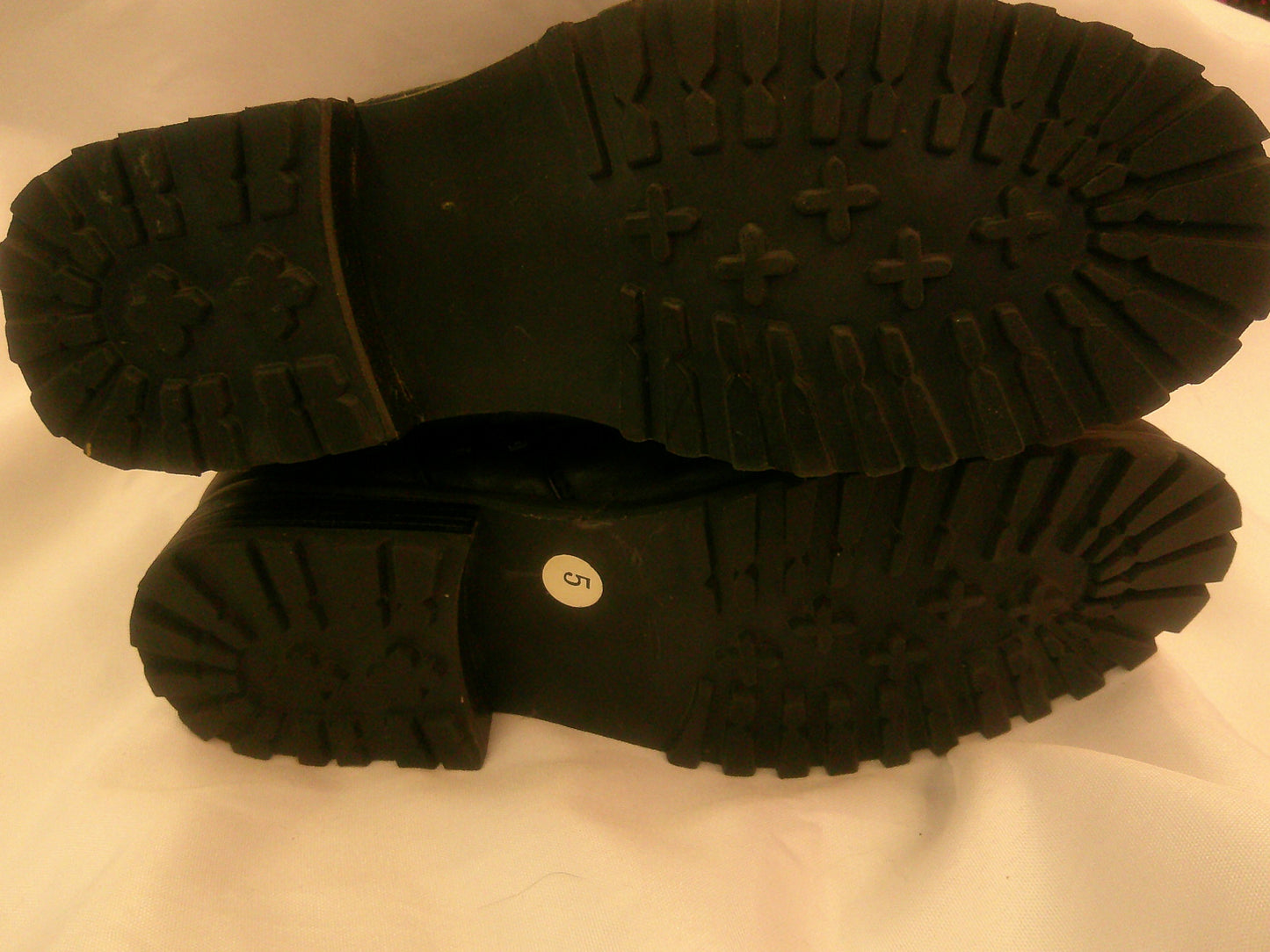 Pre-Owned Shoes Gia-Mia Adult 5M High Top Sequin Pleather Zipper