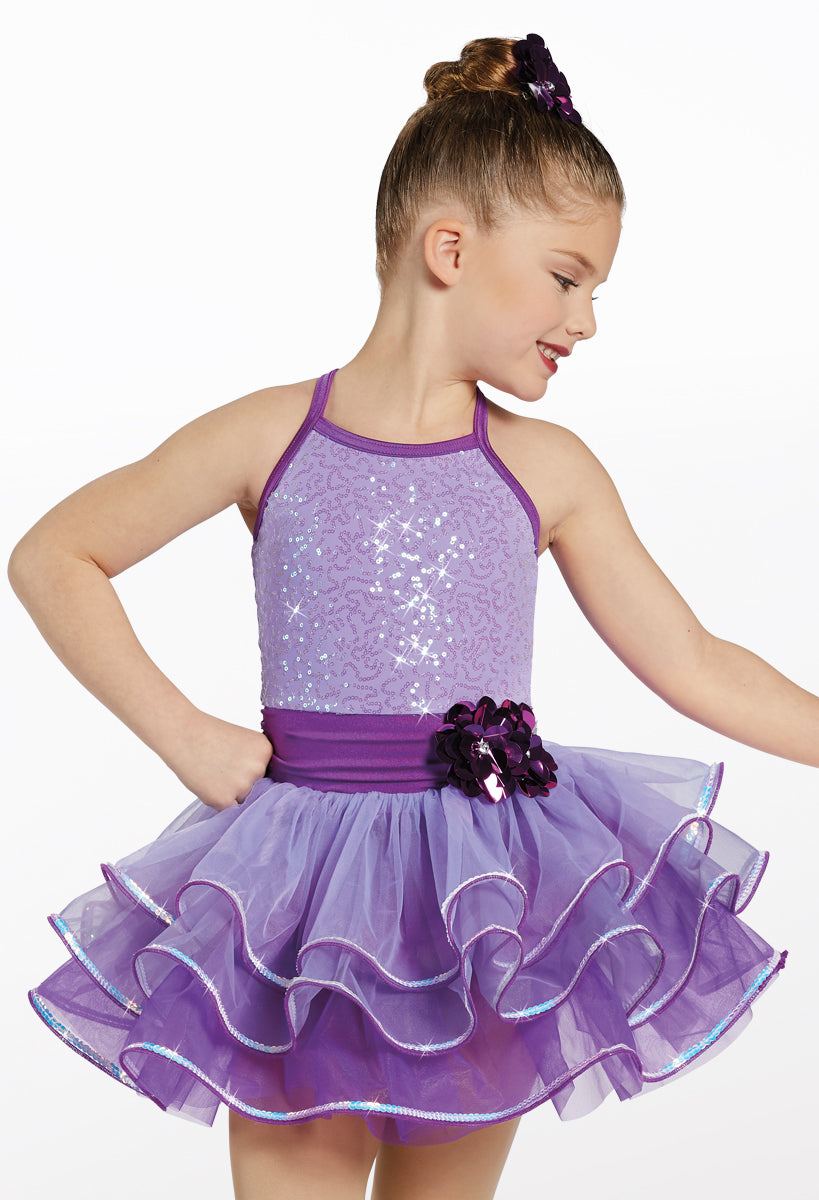 Pre-Owned Costume Weissman 12471 Small Child Purple Ballet Sequin