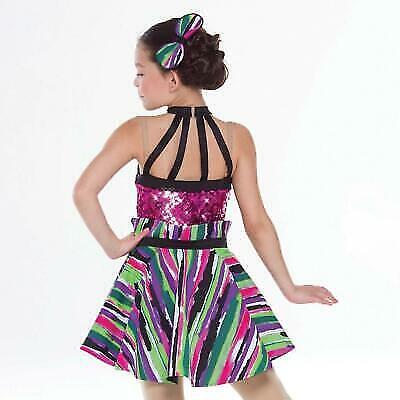 Pre-Owned Costume Revolution RC17100 XL Child Colorful Dress Jazz Musical Sequins