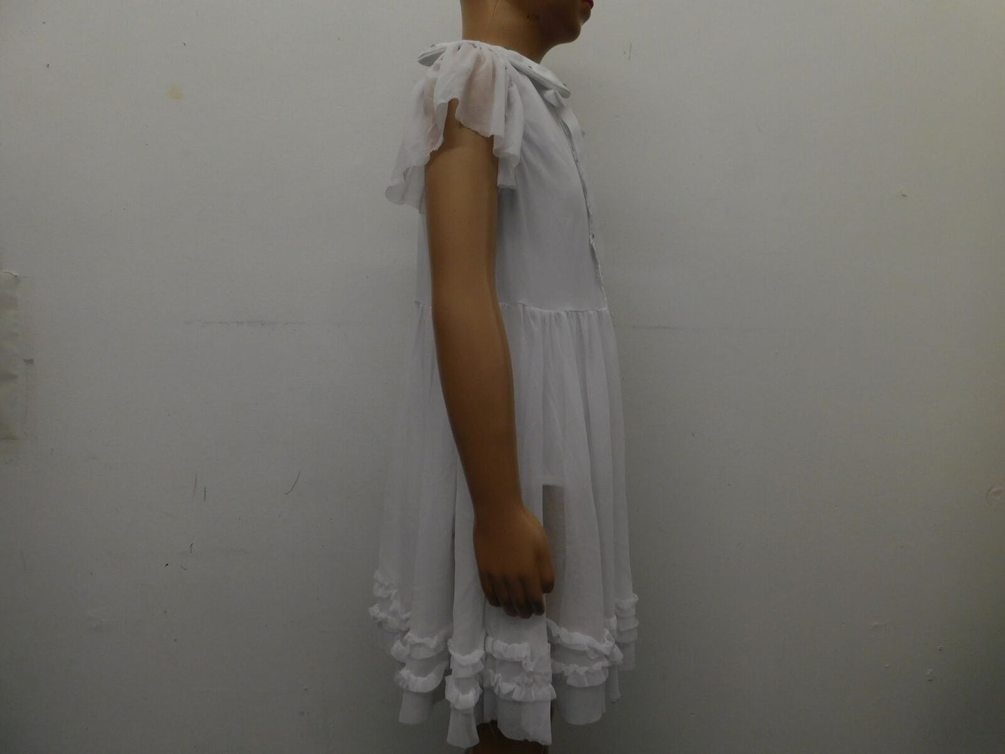 Pre-Owned Costume Weissman  11931 Medium Child White Purple  Lyrical Rhinestones