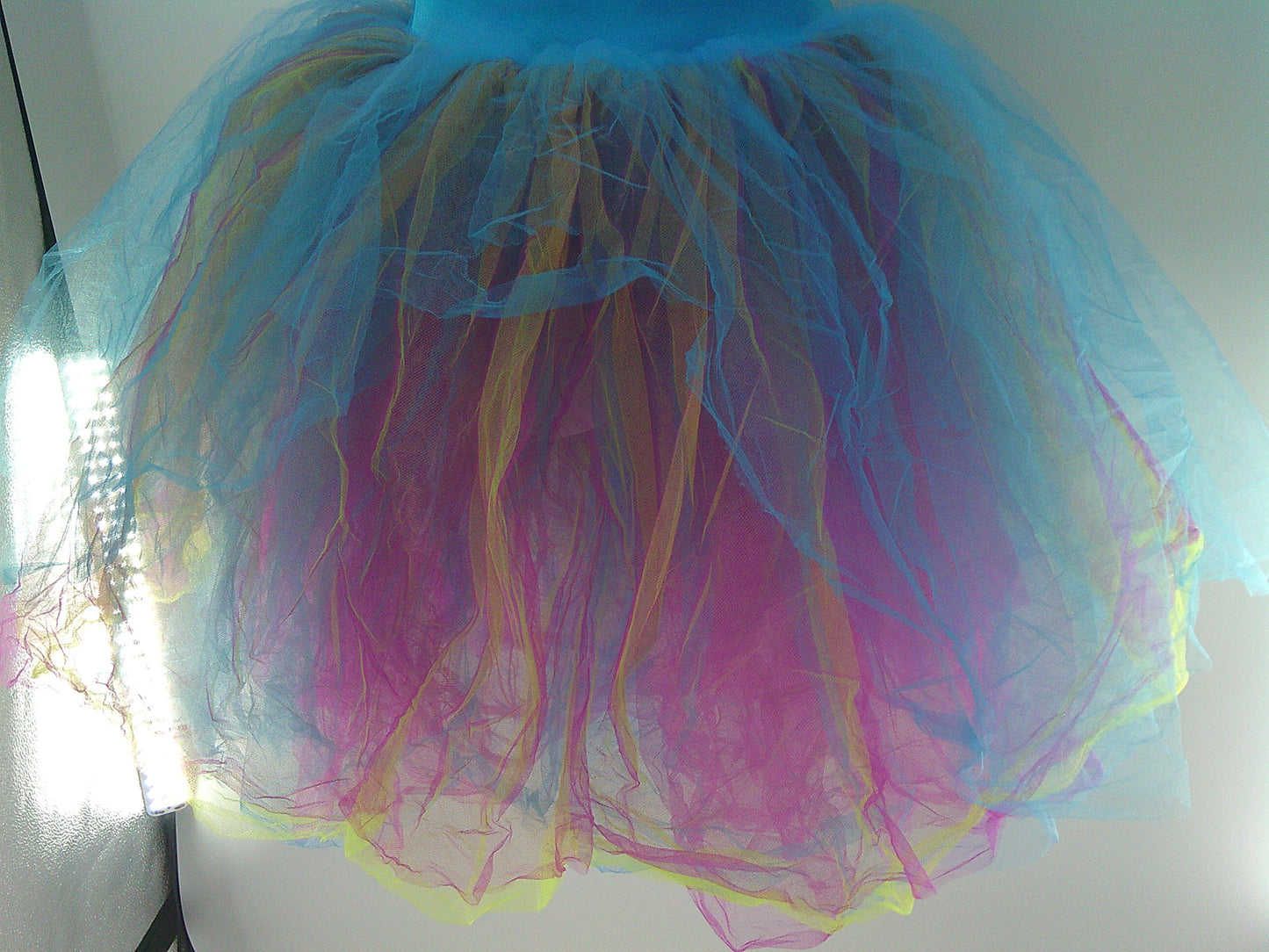 Pre-Owned Costume Costume Gallery Large Child Blue Colorful Tutu Ballet Sequin Peacock