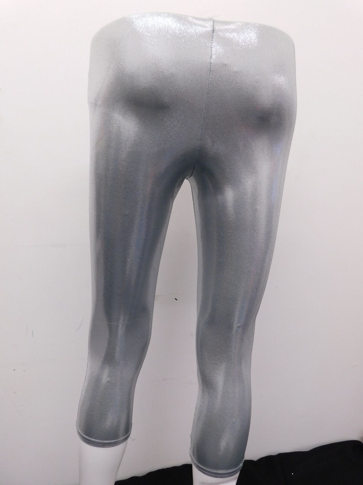 Pre-Owned Leggings Unbranded   Large Child Silver  Jazz