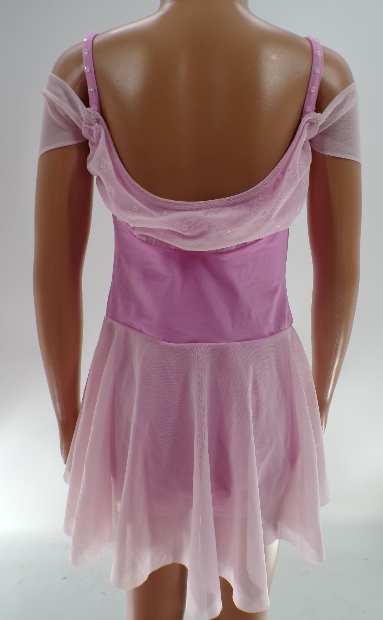 Pre-Owned Costume Weissman D10690 Medium Child Pink Lyrical Rhinestone