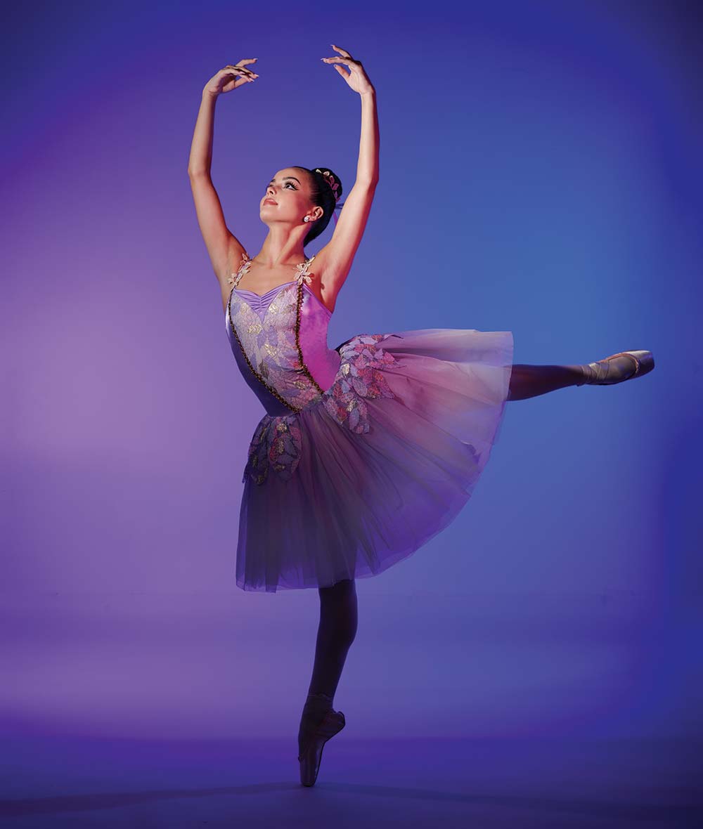Pre-Owned Costume XL Child Lavender A Wish Come True 25030 Ballet pointe YAGP Tutu Classical Floral