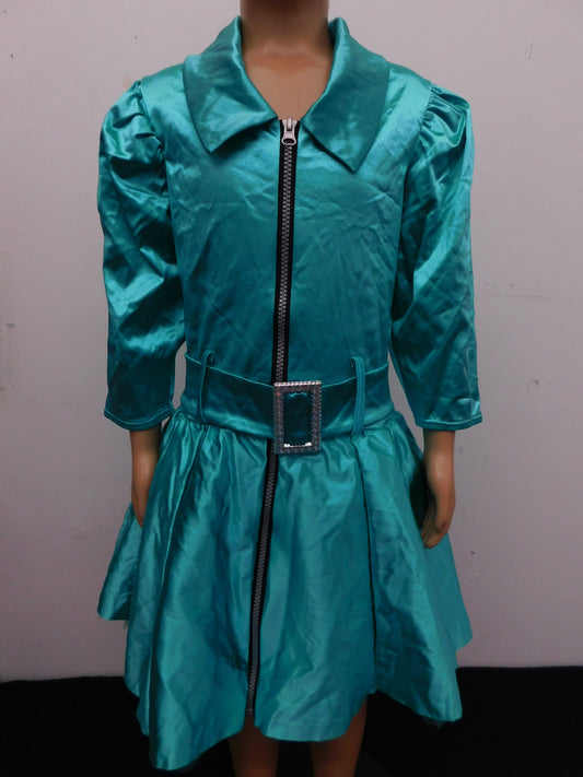 Pre-Owned Costume Weissman  9326 Small Adult Teal Dress Jazz