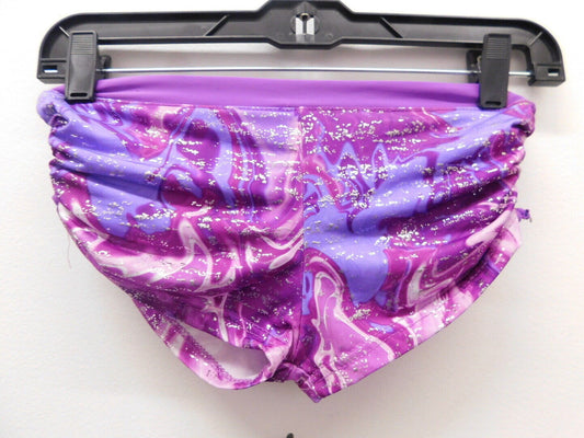 Pre-Owned Shorts Capezio Purple Small Child Adjustable Cinched sides