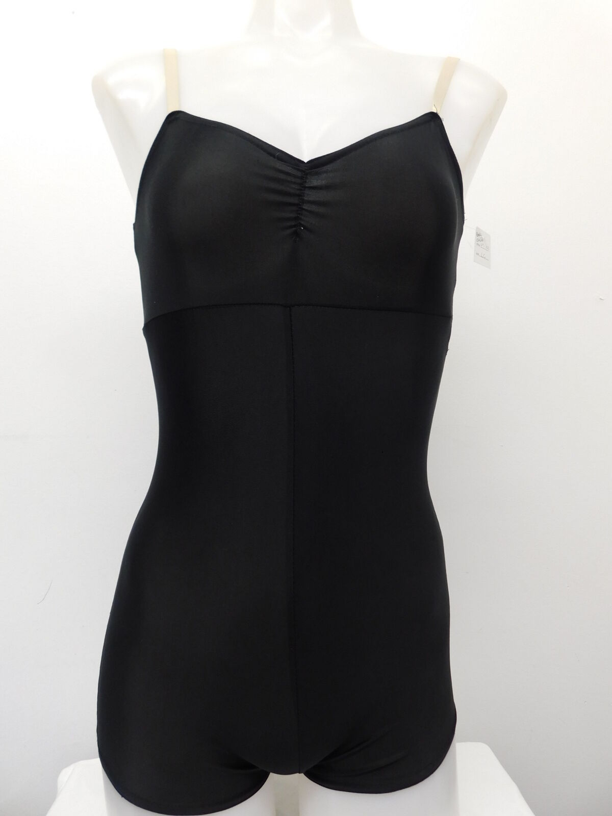 Pre-Owned Leotard Large Child Black Weissman 5145 Jazz Ballet Biketard