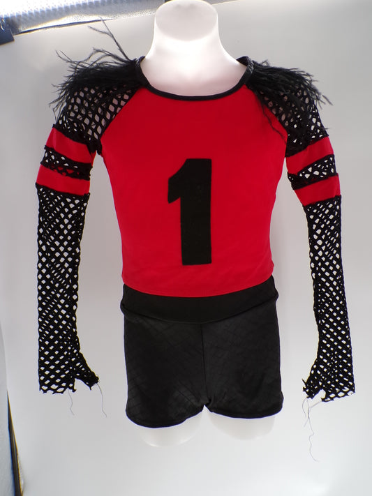 Pre-Owned Costume Kelle   Large Child Red  Jazz