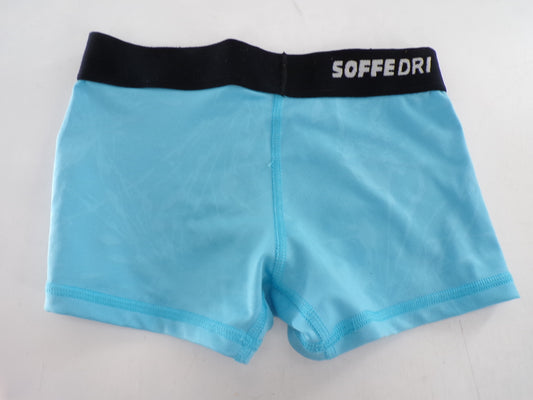 Pre-Owned Shorts Soffe  Low Rise Medium Child Blue  Gymnastics Cheer Jazz