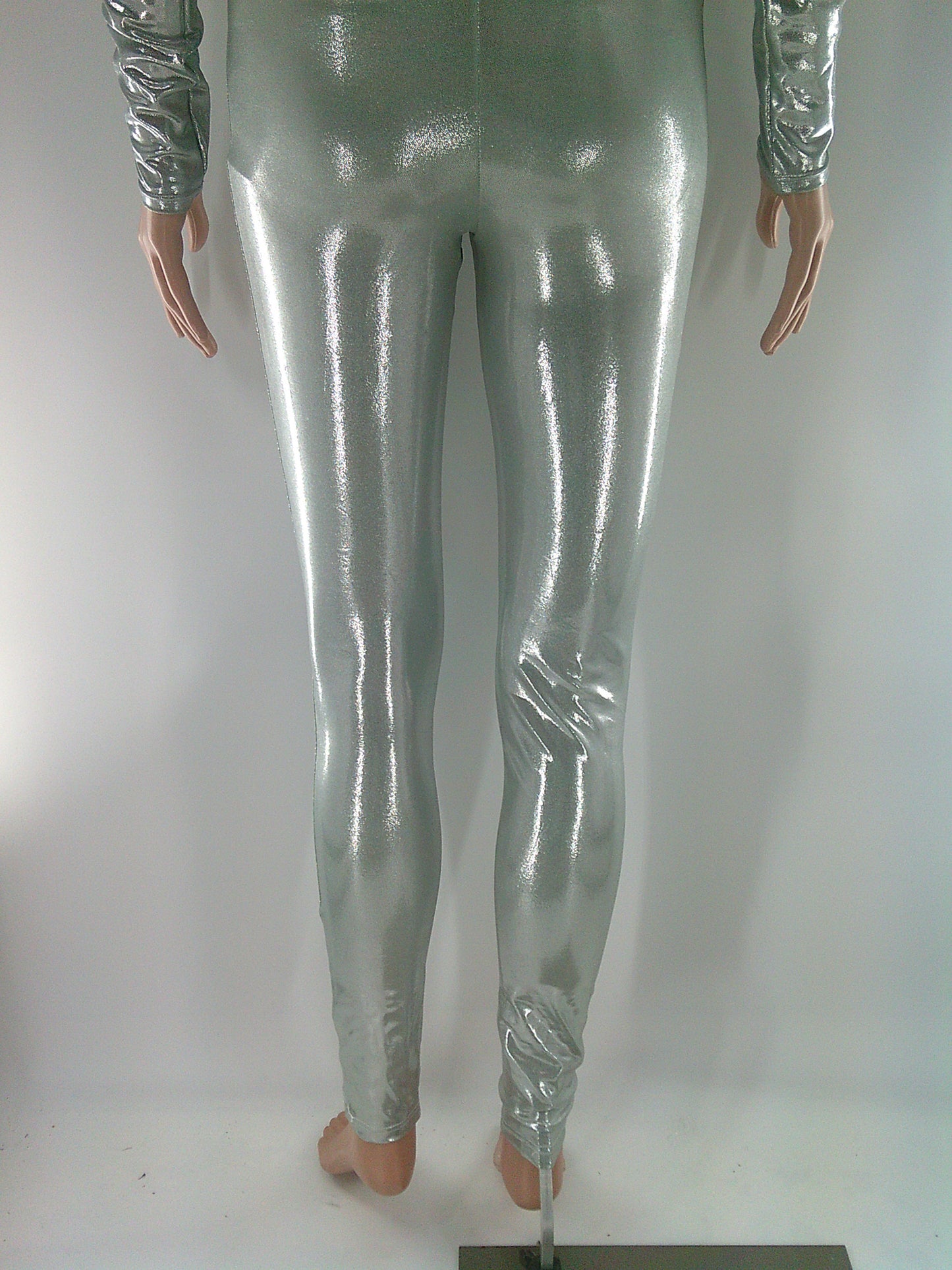 Pre-Owned Costume Balera  ML12486 Small Adult Silver 2 pc Jazz Tap Metallic Tin Man