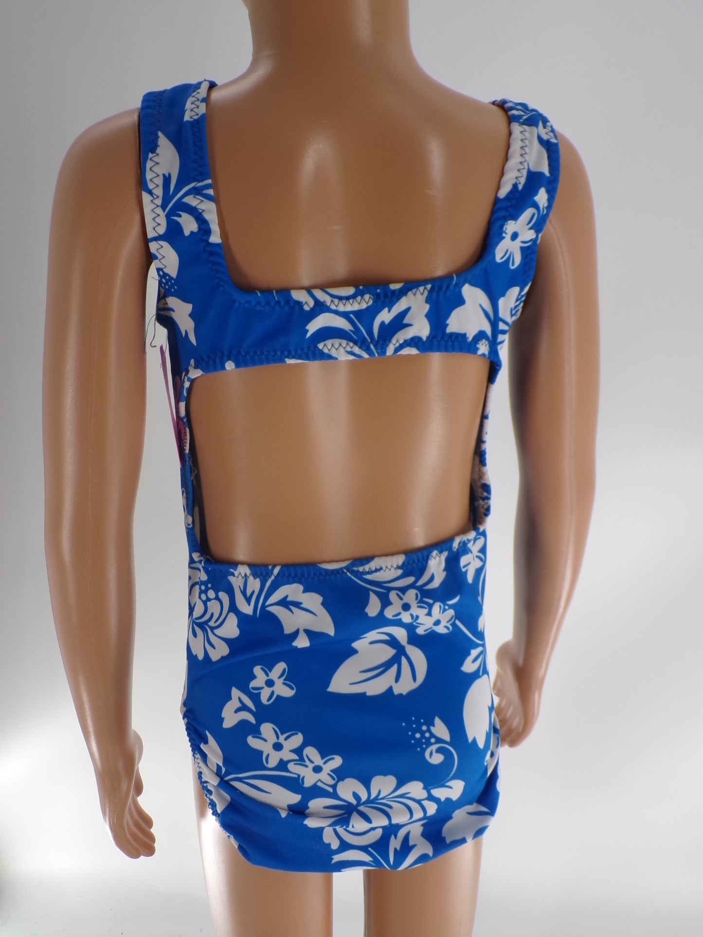 Pre-Owned Leotard Flip Flop Large Child Blue Gymnastics Acro