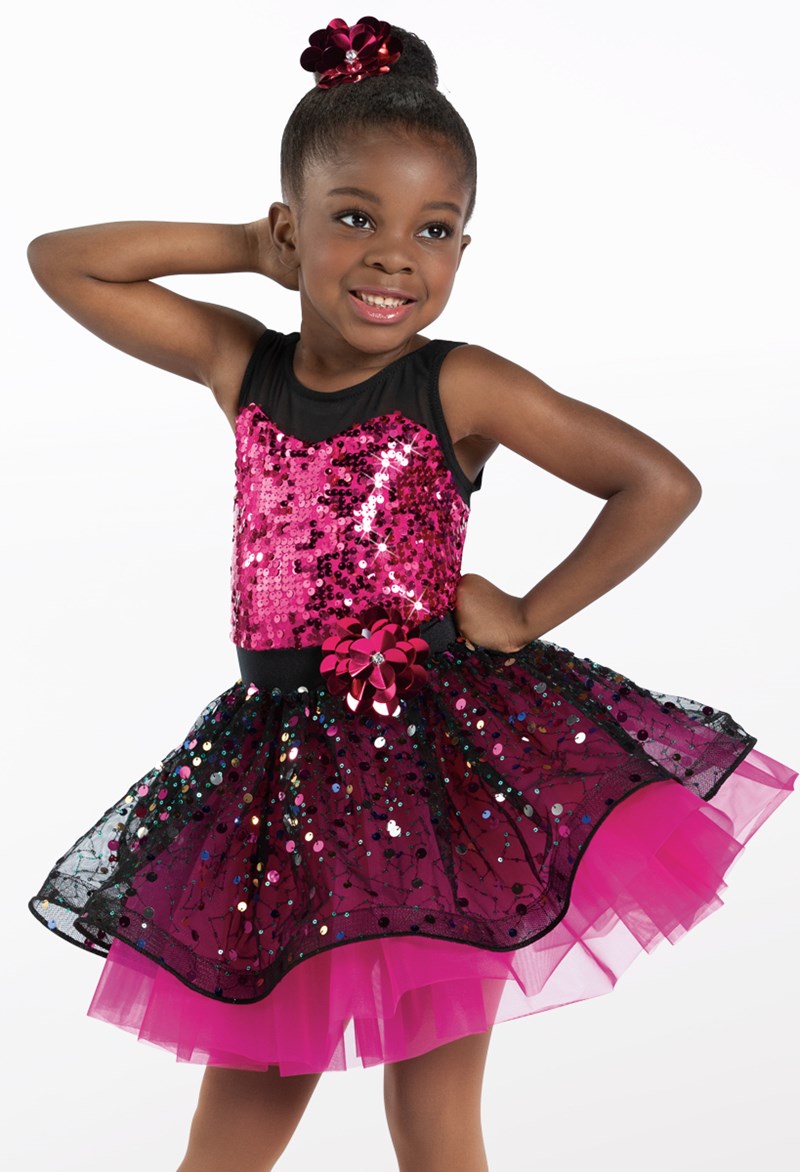 Pre-Owned Costume Weissman 14365 Small Child Pink Jazz Sequin