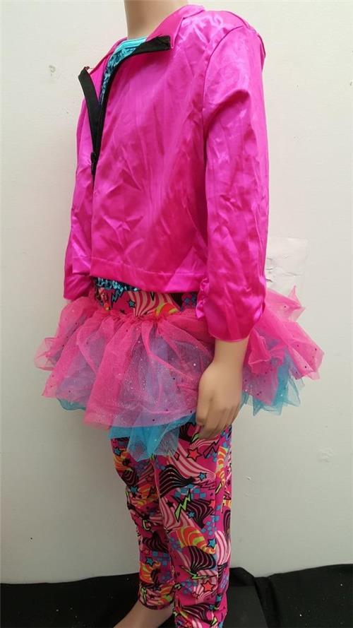 Pre-Owned Costume Weissman  9635 Small Child Pink Jacket Tutu Jazz Sequin