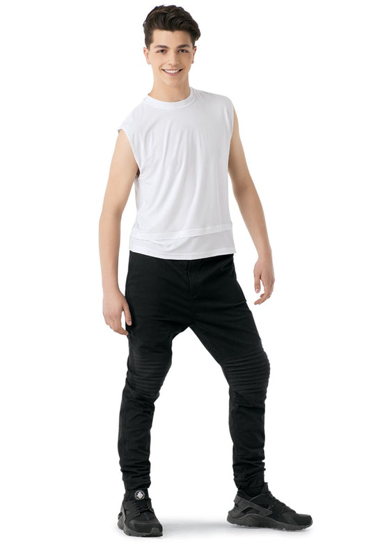 Pre-Owned Boys Top Balera  10471 XS Child White  Jazz Hip Hop