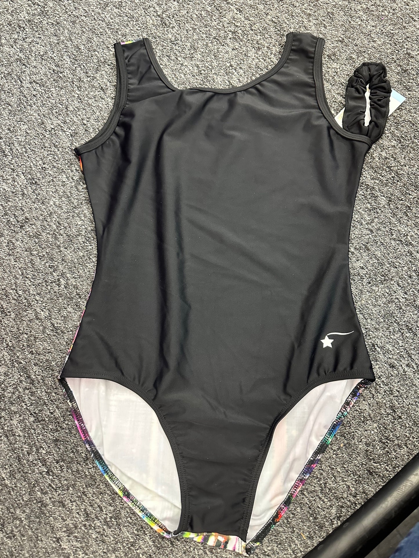 New NEW Leotard Destira City Scape Large Adult Colorful Tumbling Acro