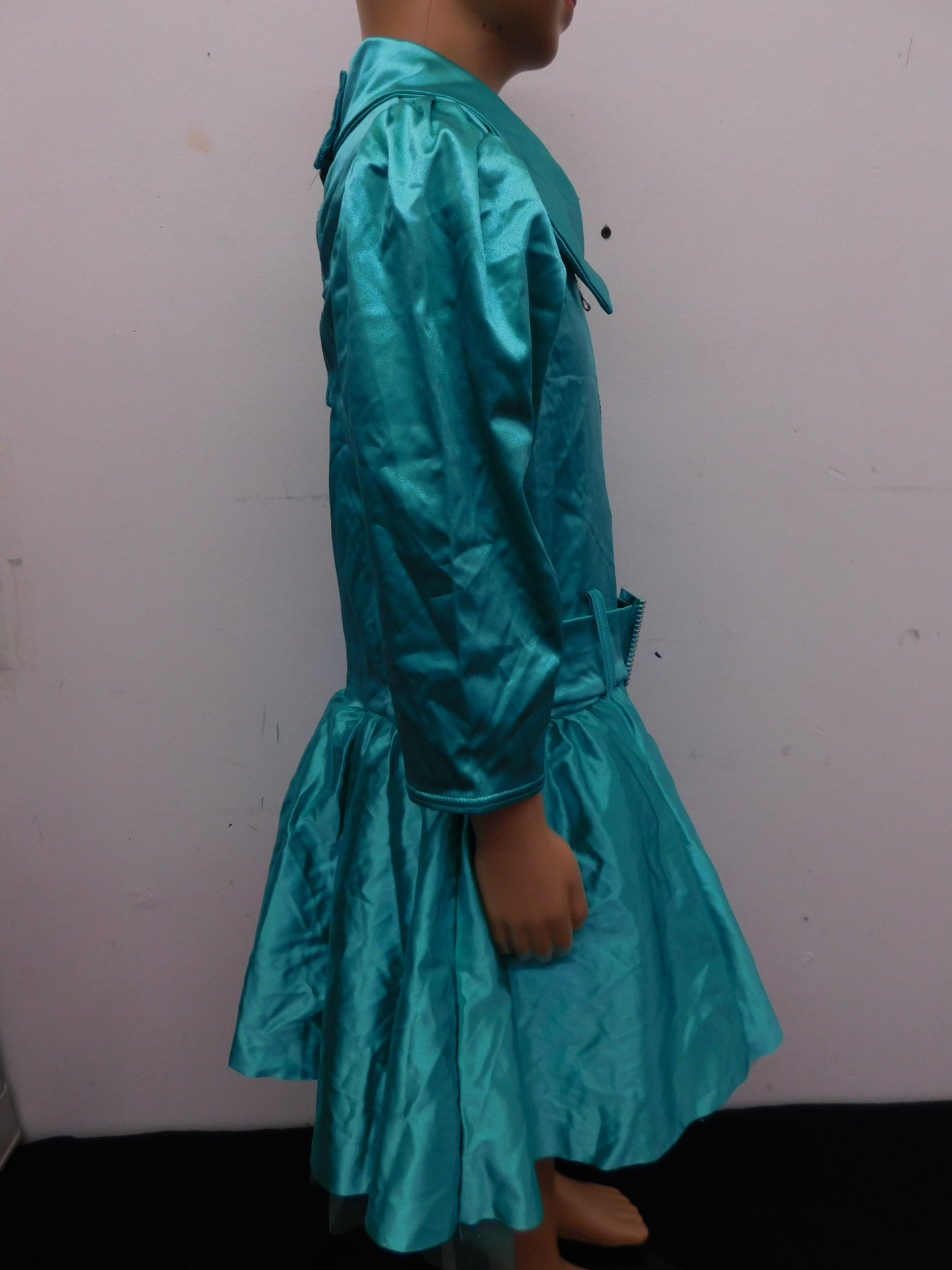 Pre-Owned Costume Weissman  9326 Small Adult Teal Dress Jazz