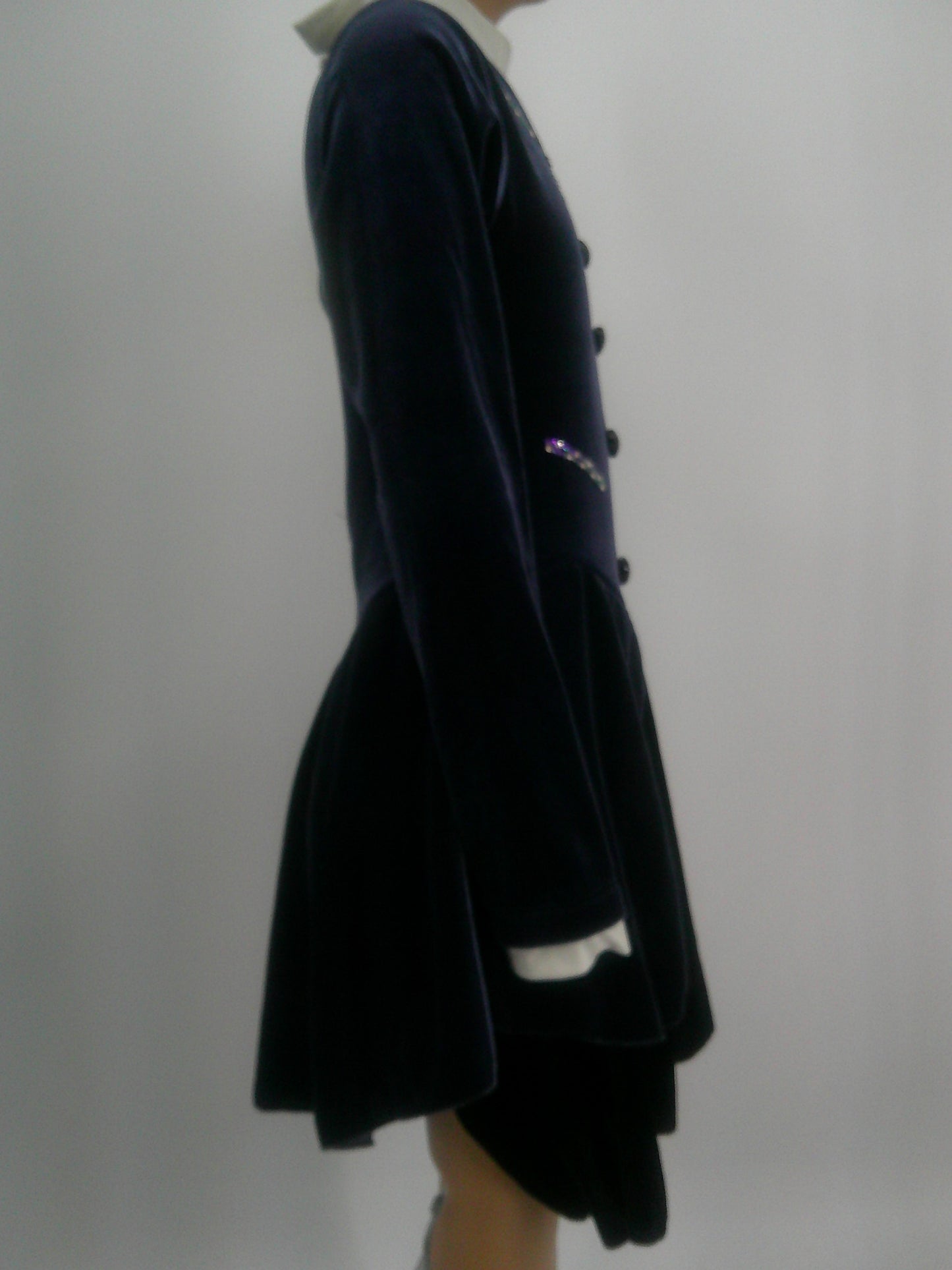 Pre-Owned Costume Unbranded   Large Child Blue Rhinestone Dress Jazz  School Uniform