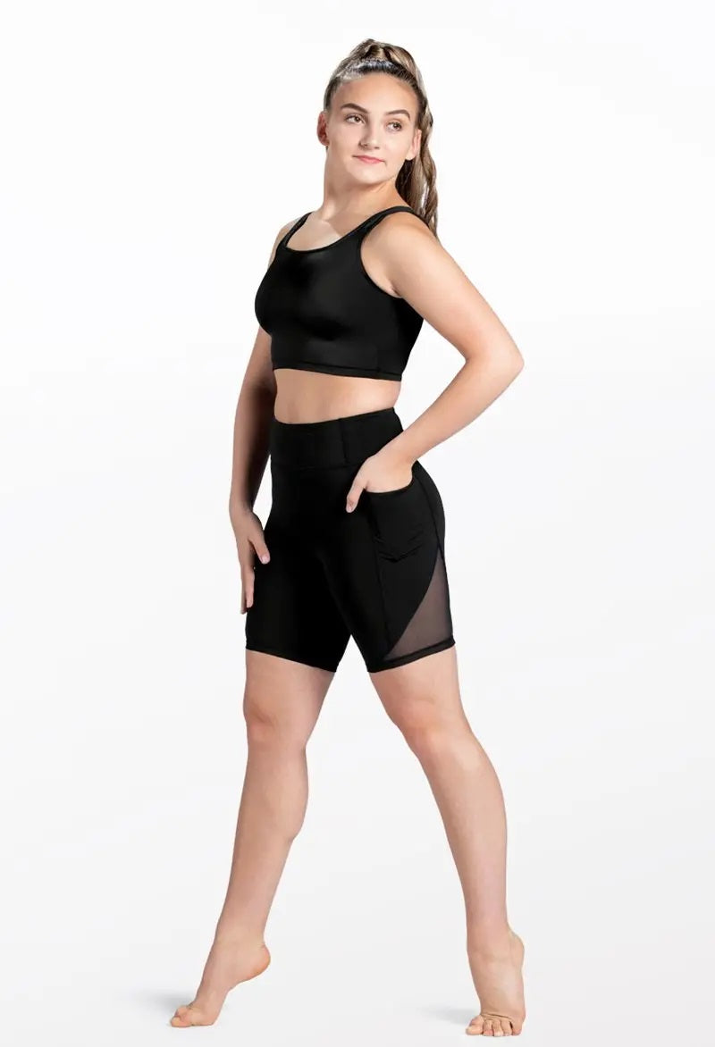 Pre-Owned Shorts Flex Tech  CF12050 Intermediate Child Black  Gymnastics Jazz