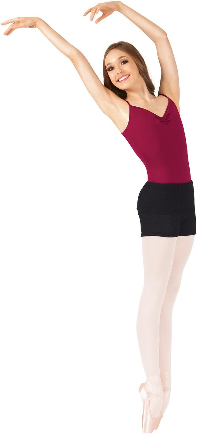 New Knit Shorts by Body Wrappers 7391 Black and Pink