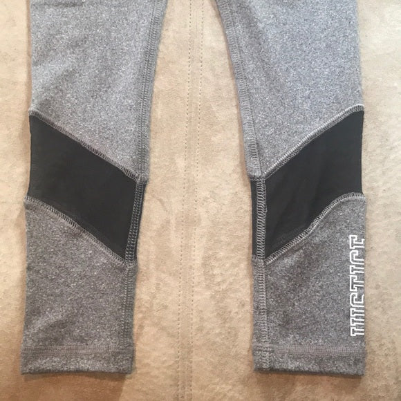 Pre-Owned Leggings Justice Large Child 12 Gray Black Gymnastics