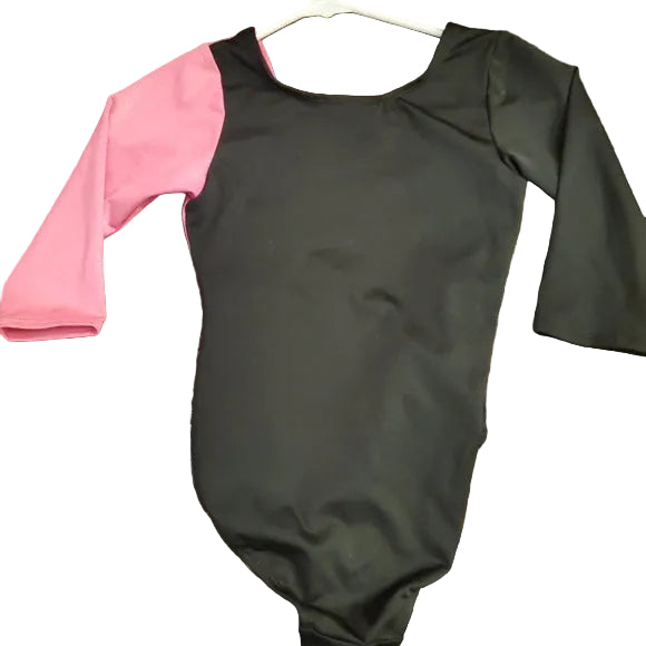 Pre-Owned Leotard Freestyle Small Child Pink Black Jazz Acro