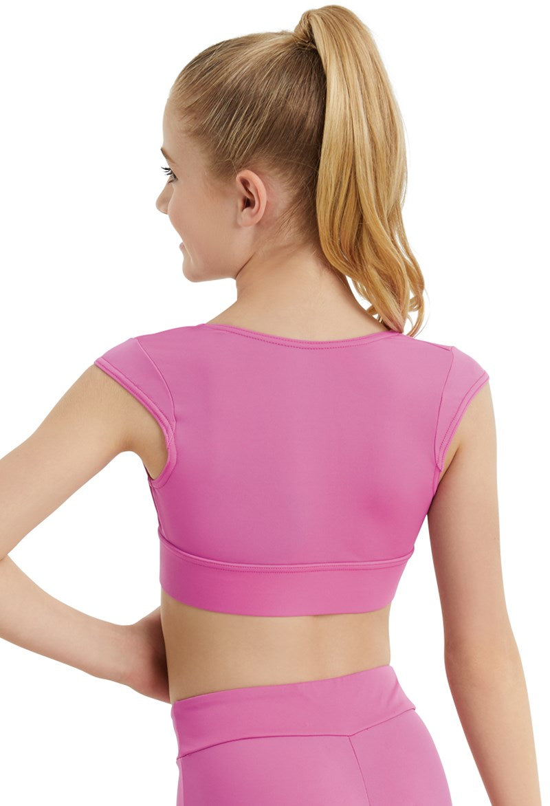 New Top Weissman MT10622-Pinch Front Top Black Large Adult