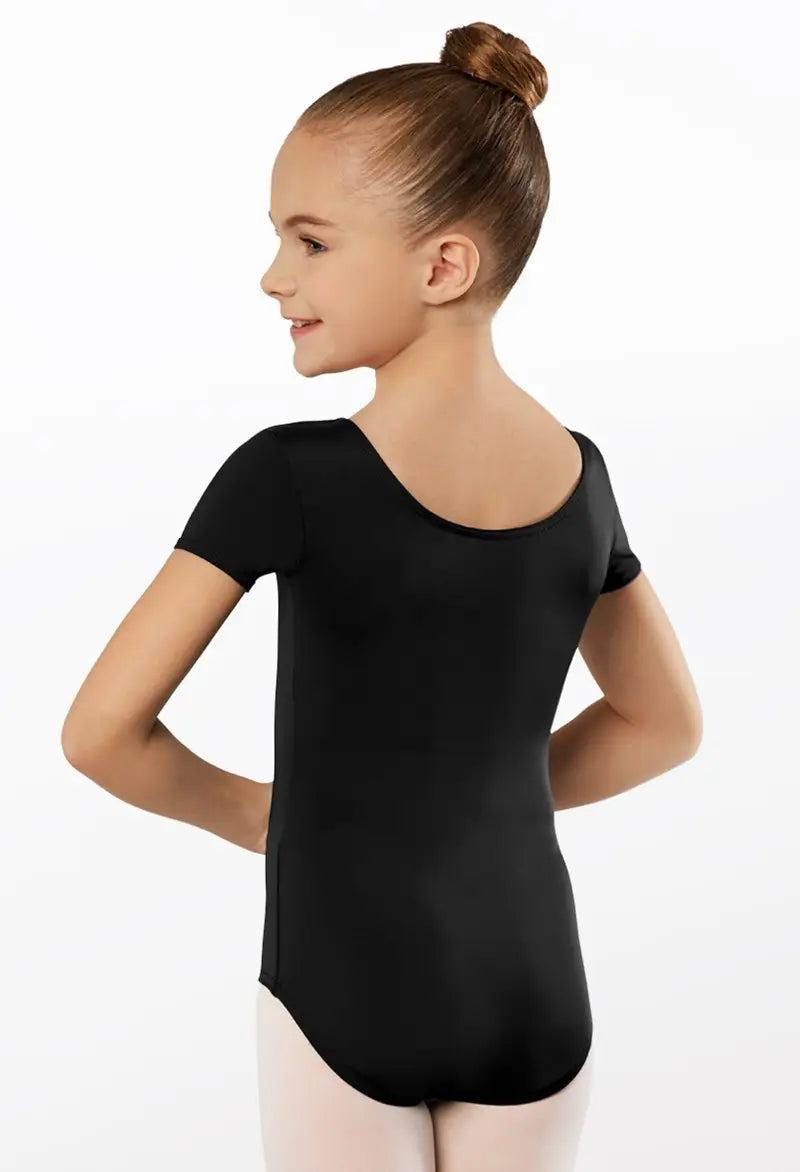 Pre-Owned Leotard Turquoise Weissman MT12458 Intermediate Child Short Sleeve Leotard